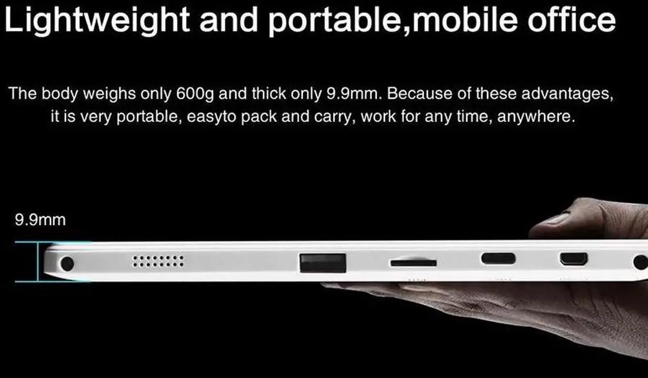 Alt view image 3 of 7 - N-one A1 2 In 1 Tablet PC Windows 10 8GB DDR4+128GB SSD Intel N5030 10.1inch IPS Screen WIFI Mobile Office Tablet PC with Keyboard