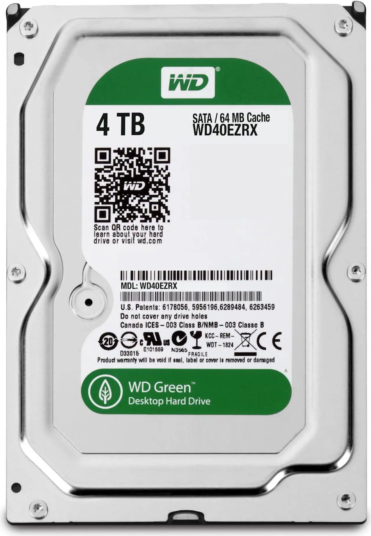 Alt view image 4 of 5 - Western Digital New With Standard Mfg Warranty. Wd Green 4Tb 5400Rpm (lipower) Sata6Gbps 64Mb Buffer 3.5 Inch Desktop Hard Disk Drive