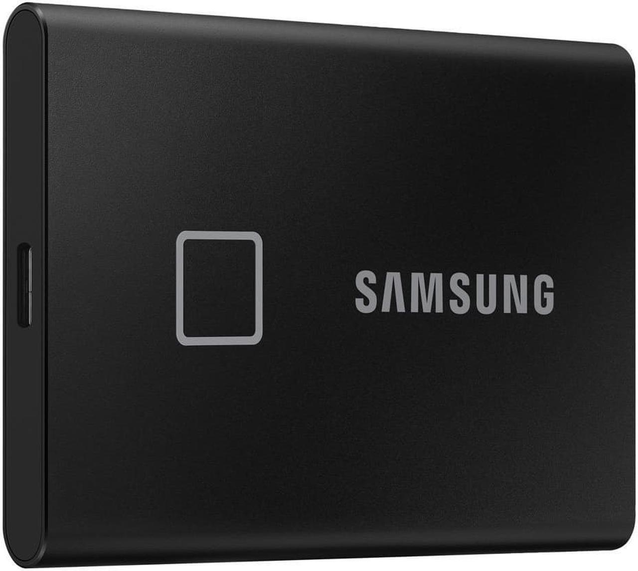 Alt view image 2 of 3 - SAMSUNG T7 Touch Portable SSD 500GB - Up to 1050 MB/s - USB 3.2 External Solid State Drive, Black (MU-PC500K/WW)