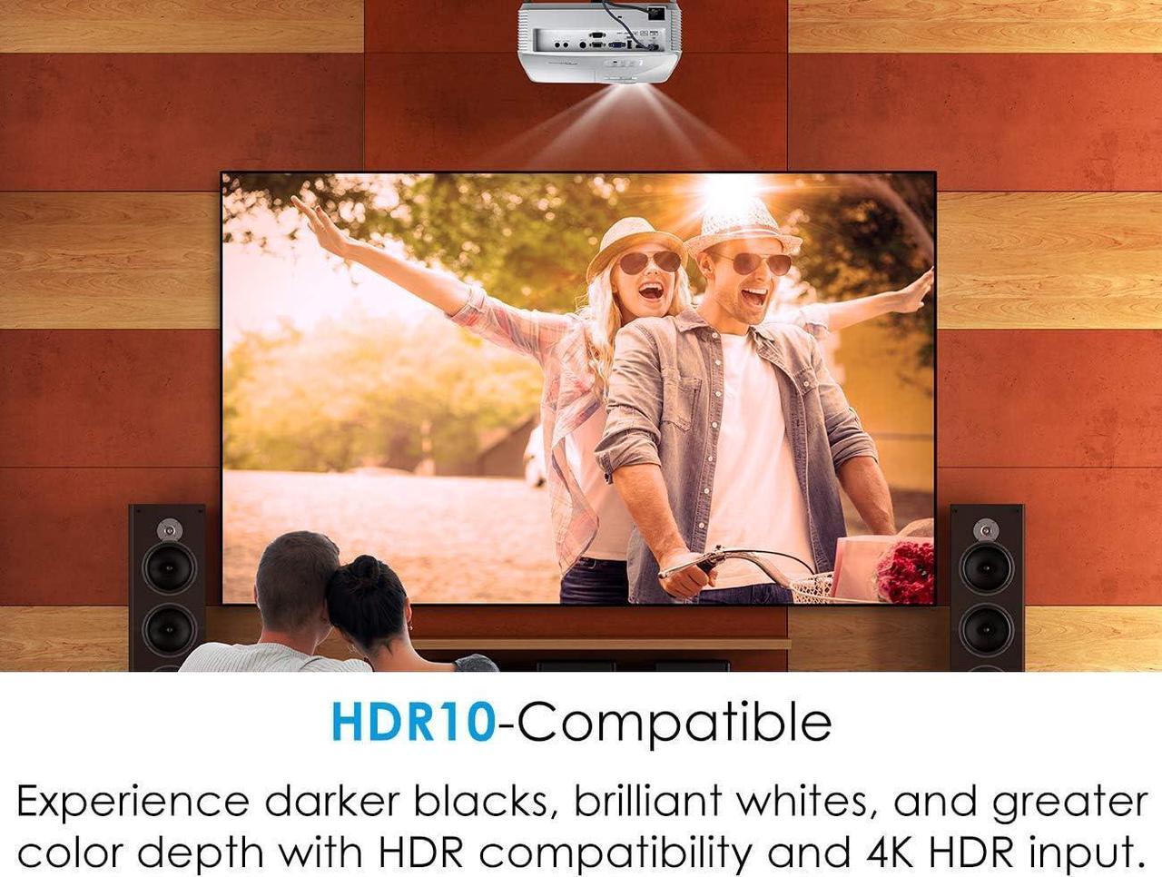 Alt view image 3 of 6 - Optoma HD39HDR High Brightness HDR Home Theater Projector | 120Hz Refresh Rate | 4000 lumens | Fast 8.4ms Response time with 120Hz | Easy Setup with 1.3X Zoom | 4K Input | Quiet Operation 26dB