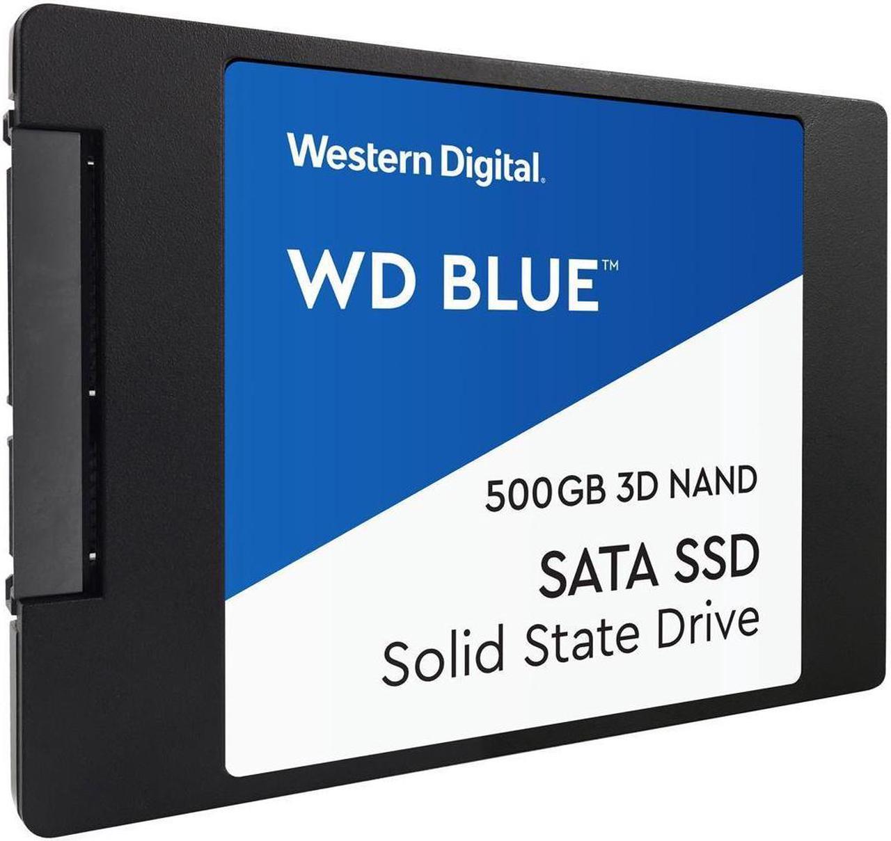 WD Blue 3D NAND 500GB Internal SSD - SATA III 6Gb/s 2.5"/7mm Solid State Drive - WDS500G2B0A