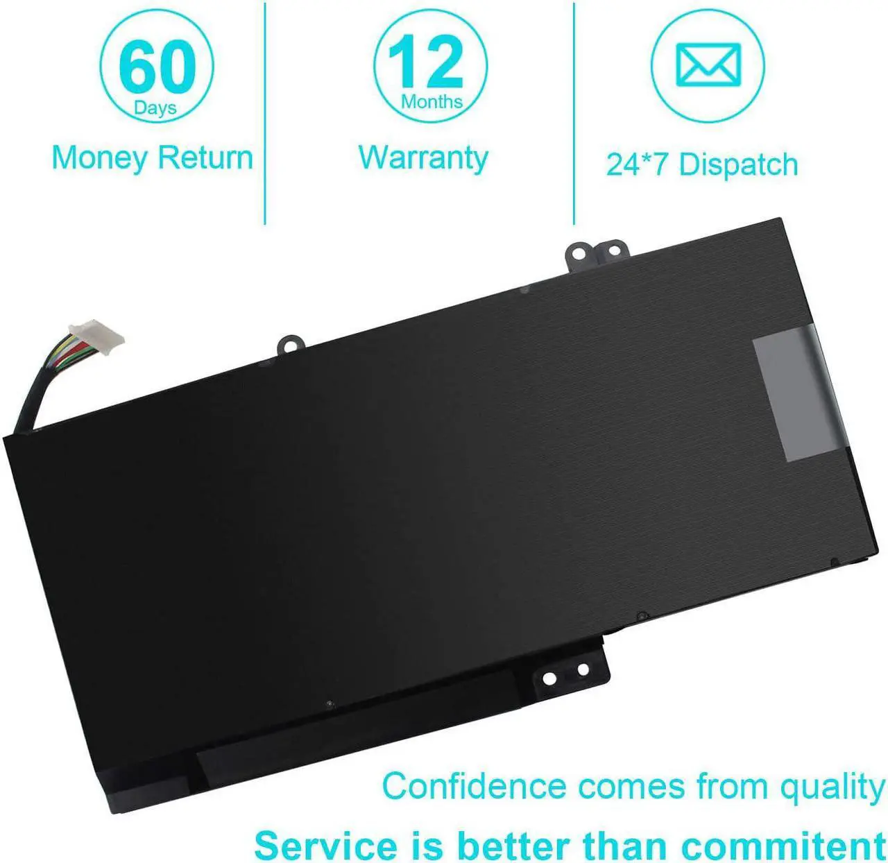 Alt view image 4 of 6 - NP03XL 761230-005 Laptop Battery for HP Envy X360 15-U011DX 15-U010DX 15-U110DX 15T-U100 15-U111DX 15- U483CL 15-U493CL Pavilion X360 13-A010DX 13-A012DX 13-A013CL 13-A110DX - 12 Month Warranty