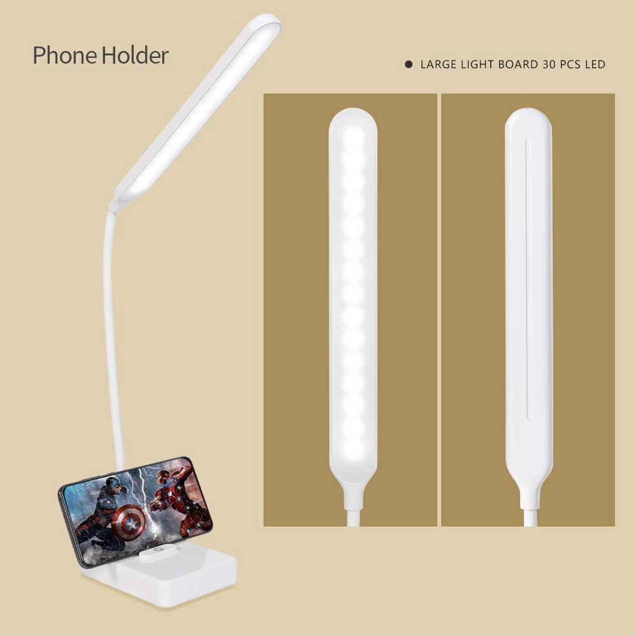 Alt view image 6 of 7 - Cordless Desk Table Lamp Reading Light Rechargeable Battery 2200m,Touch 3 LED Modes,Dimmable,Small,Gooseneck, Highest 17.7",Lamp for Kids Bedroom Bedside