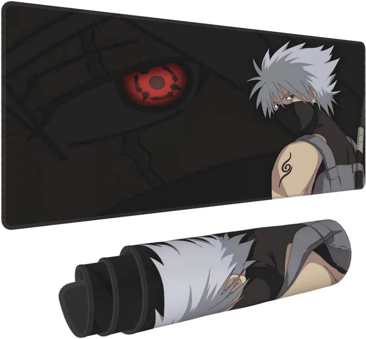 Alt view image 2 of 7 - XXL Extended Gaming Mouse Mat/Pad - Large Wide (Long) Mousepad Stitched Edges | 27.6x11.8x0.08 Dimensions-Anime desigen for Men Boys