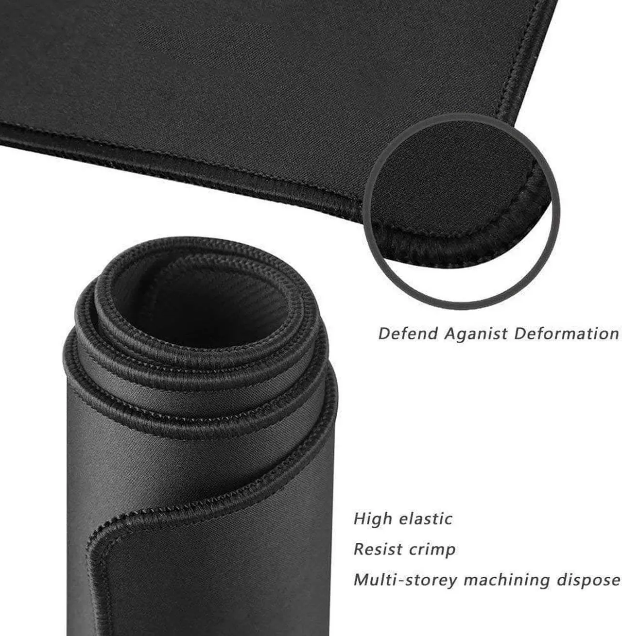 Alt view image 7 of 7 - Extra Large Gaming Mouse Pads/Extended Protective Office Desk Mouse Mat Non-Slip Professional Precision Tracking Surface (23.6 x 11.8) for PC Computer Laptop(60x30 Black001)