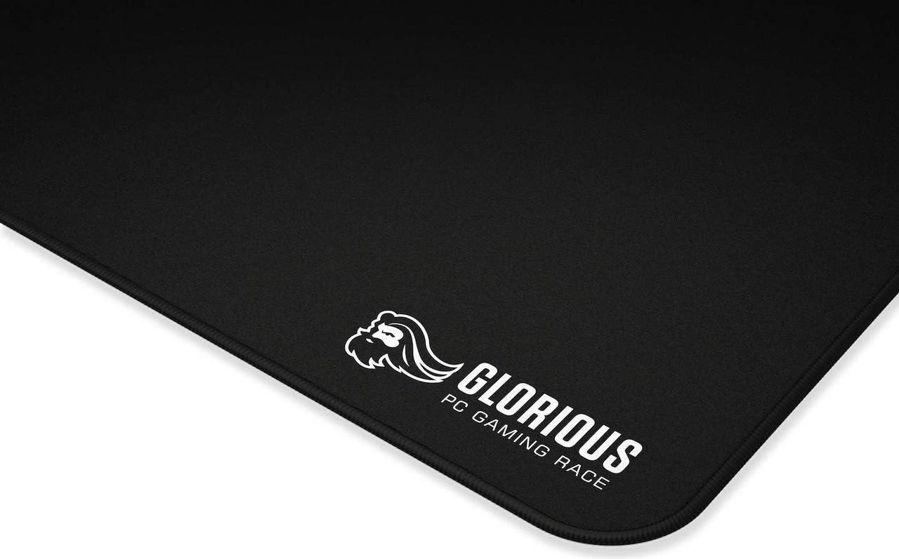 Alt view image 3 of 6 - Glorious 3XL Extended Gaming Mouse Mat/Pad - Large Wide (3XL Extended) Black Cloth Mousepad Stitched Edges | 24x48 (G-3XL)