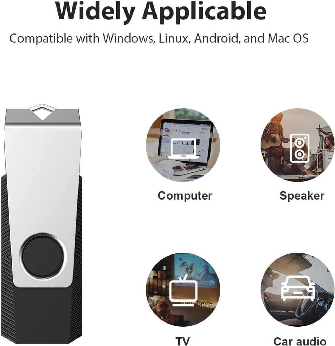 Alt view image 5 of 7 - 64GB Flash Drive 2 Pack 64GB USB Flash Drive Thumb Drive Zip Drive USB 2.0 Memory Stick USB Drive with Keychain (64G 2 Colors: Black Green)