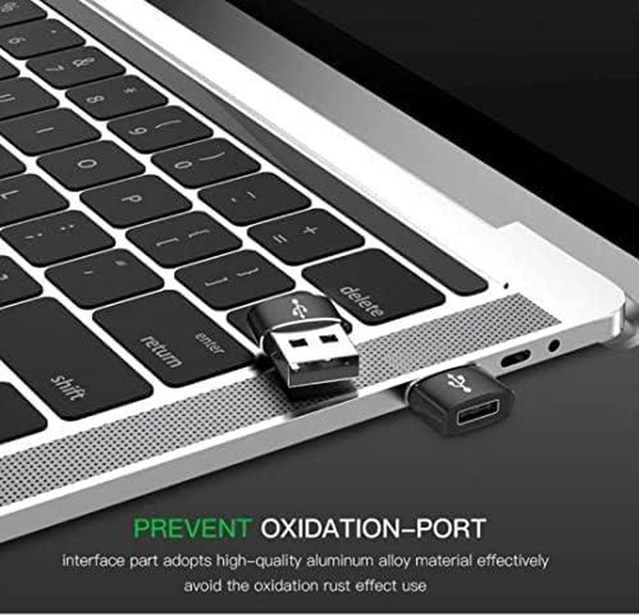 Alt view image 7 of 7 - -2 Pack USB-C Female to USB Male Adapter USB C to USB A Adapter Compatible with Mbook Notebook Tablet Smartphone Such as  Galaxy