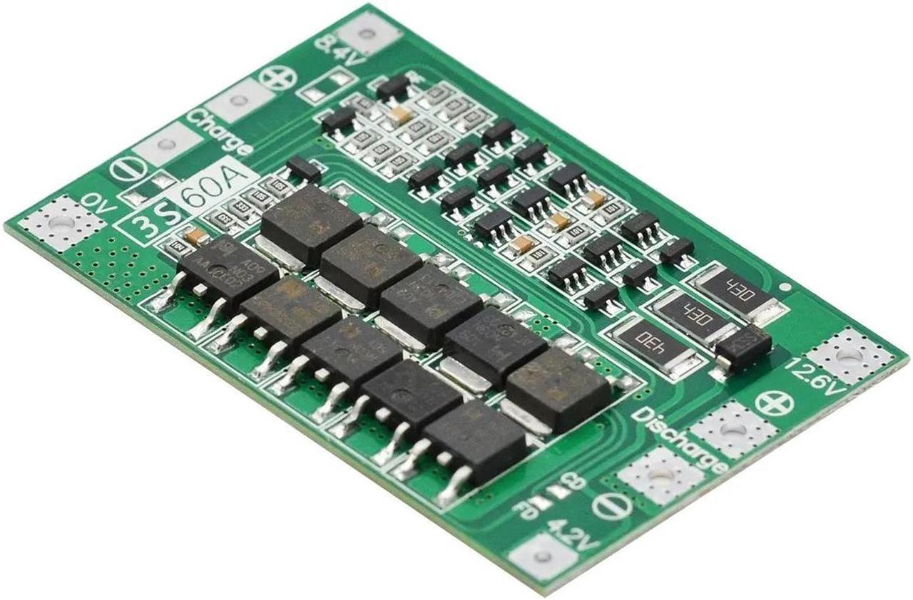 Main image of 3S 60A Li-ion Lithium Battery Charger Protection Board 18650 BMS For Drill Motor 11.1V 12.6V/14.8V 16.8V (3s 60a Balance)