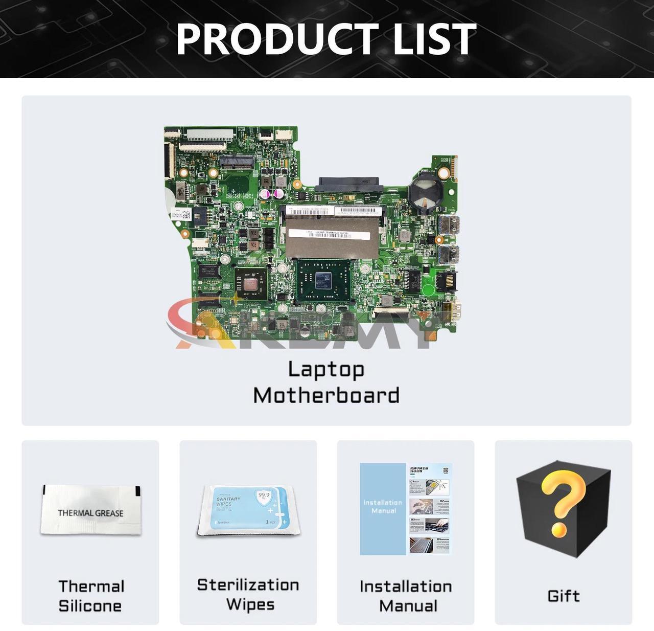 Alt view image 6 of 6 - Model3(DIS A4-7210 15inch)
For  S41-35 S41-75 500-14ACL Flex3-1435 Mainboard 14235-1 Laptop Motherboard With A4-7210 A6-7310 CPU ed OK