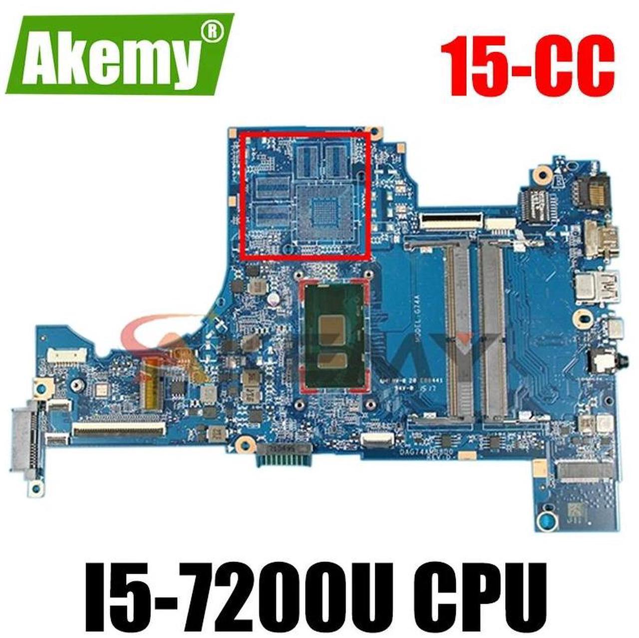 Main image of Model2(DIS i5-7200 4G)
For  PAVILION 15-CC 15T-CC 15-CC050WM Motherboard 926275-601 G74A DAG74AMB8D0 with i5-7200U I5-8250U ed