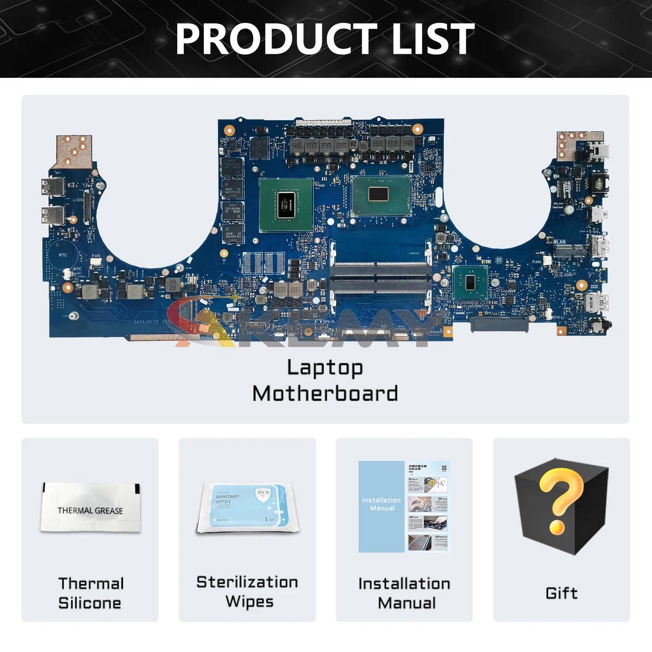 Alt view image 6 of 6 - Model4(I7-7th GTX1060 V3G)
For  ROG Strix S7VT S7V GL702 GL702V Motherboard I7 i5 GL702VM GL702VS GL702VT GL702VR GL701V GL703V GL702VD GL702VL GL702VT