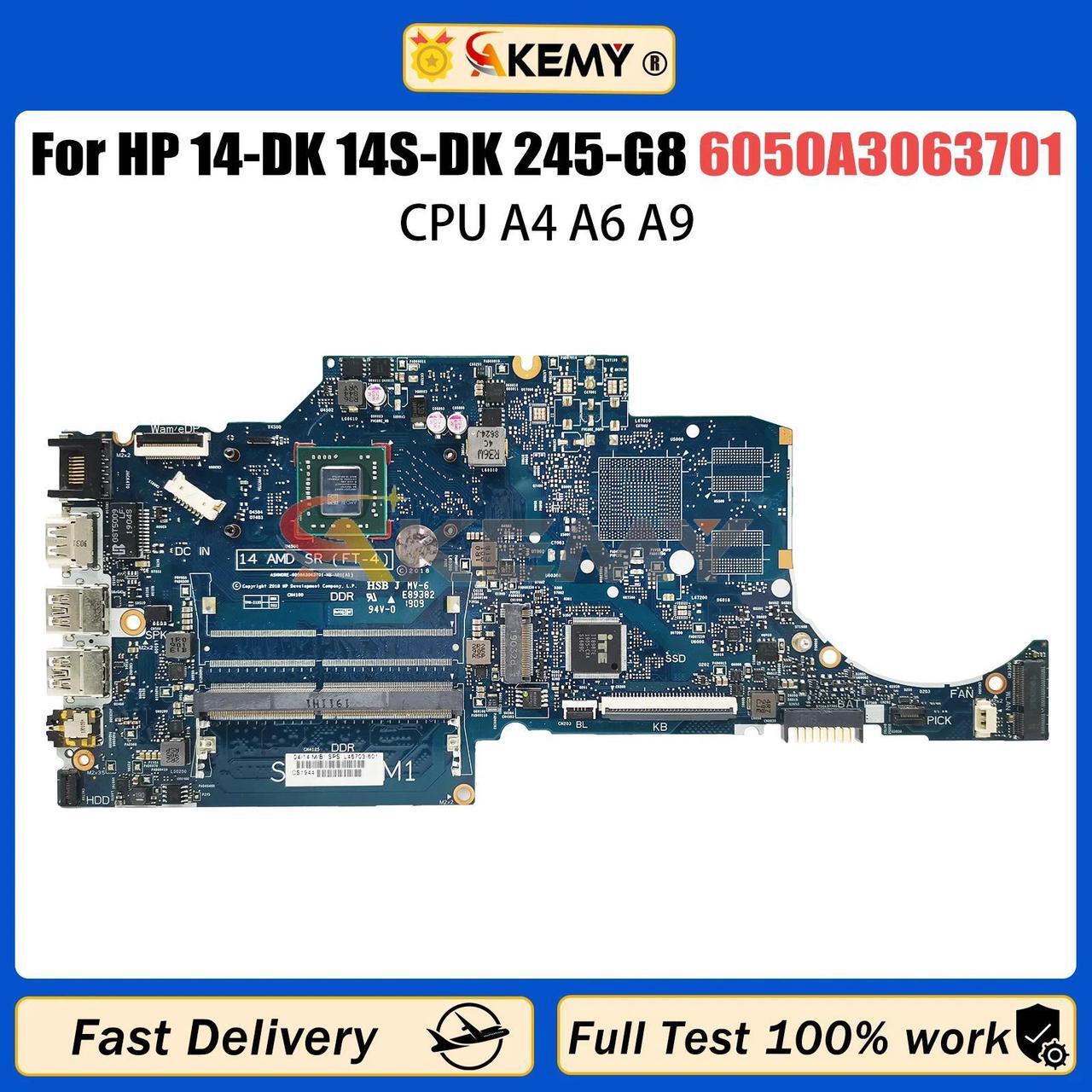 Main image of Model4(DIS 9-9425)
For  14-DK 14S-DK 245-G8 Laptop Motherboard L46705-601 6050A3063701 AM9425 A4 A