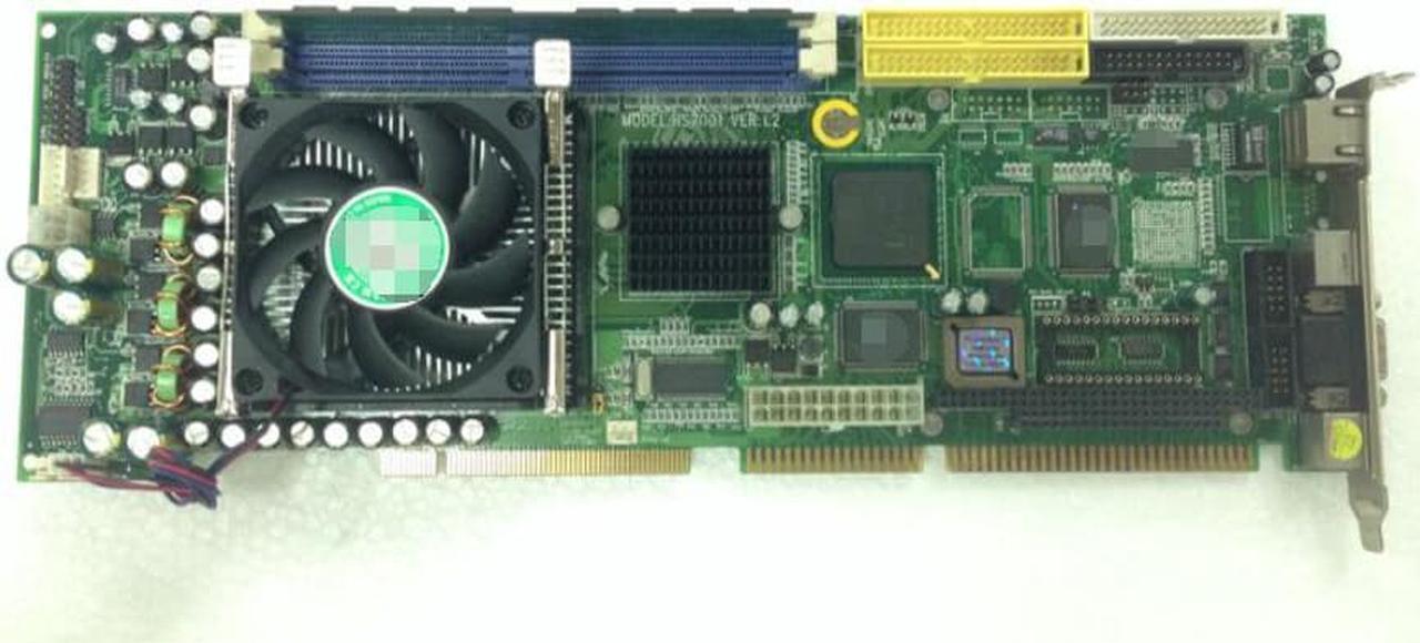 100% OK IPC Board HS7001 Full-size CPU Card ISA PCI Industrial Embedded Mainboard PICMG 1.0 With CPU RAM no-fan