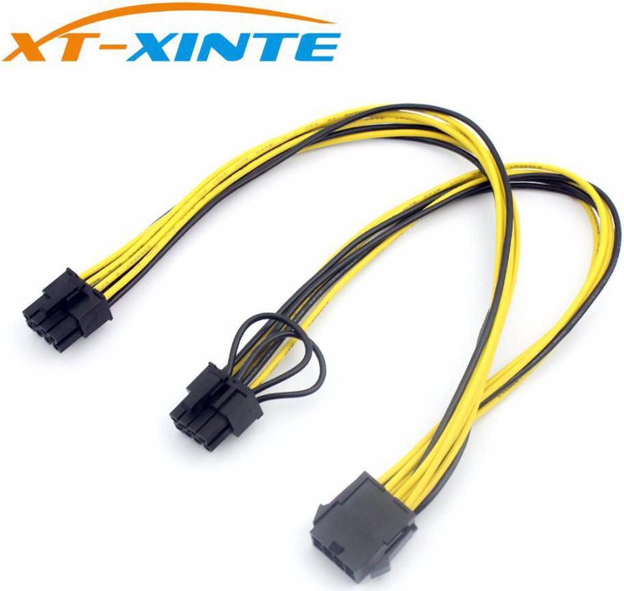 CPU 8Pin Extension Cable 8Pin (6+2)Pin Famale Power Supply Cable Graphics Card BTC Extend Miner Mining Wire 20cm