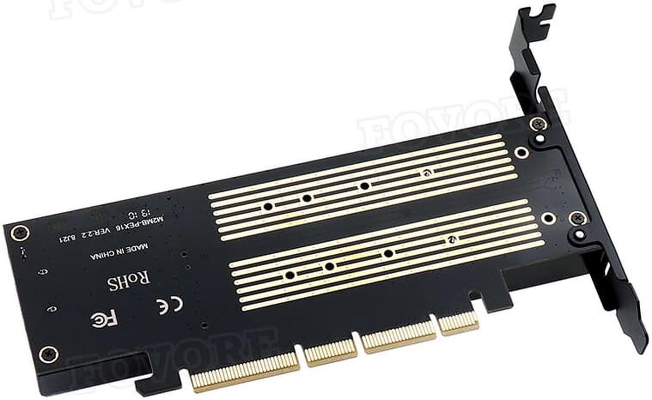 Alt view image 3 of 6 - PCI-e M.2 adapter b&m key PCI-e to M.2 adapter NVMe SSD M2 PCIe PCI express converter Card for 2280 2260 2242 2230 with fan case