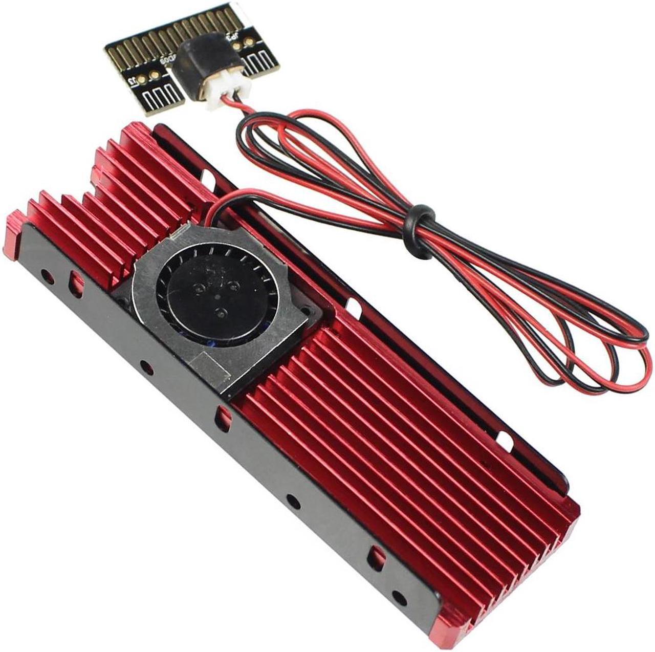Alt view image 5 of 6 - JEYI Cooling Warship Fan for NVME for NGFF M.2 Heatsink 2280 ssd Metal Sheet Thermal Conductivity Silicon Wafer Fan Heatsink