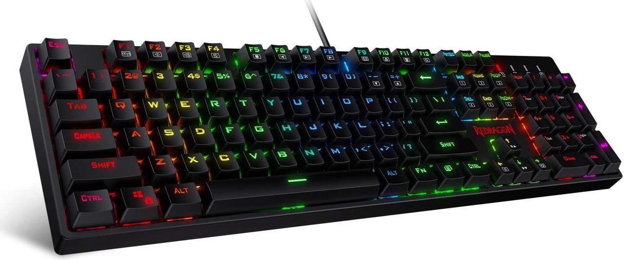 Main image of Redragon K582 SURARA RGB LED Backlit Mechanical Gaming Keyboard with 104 Keys-Linear and Quiet-Red Switches