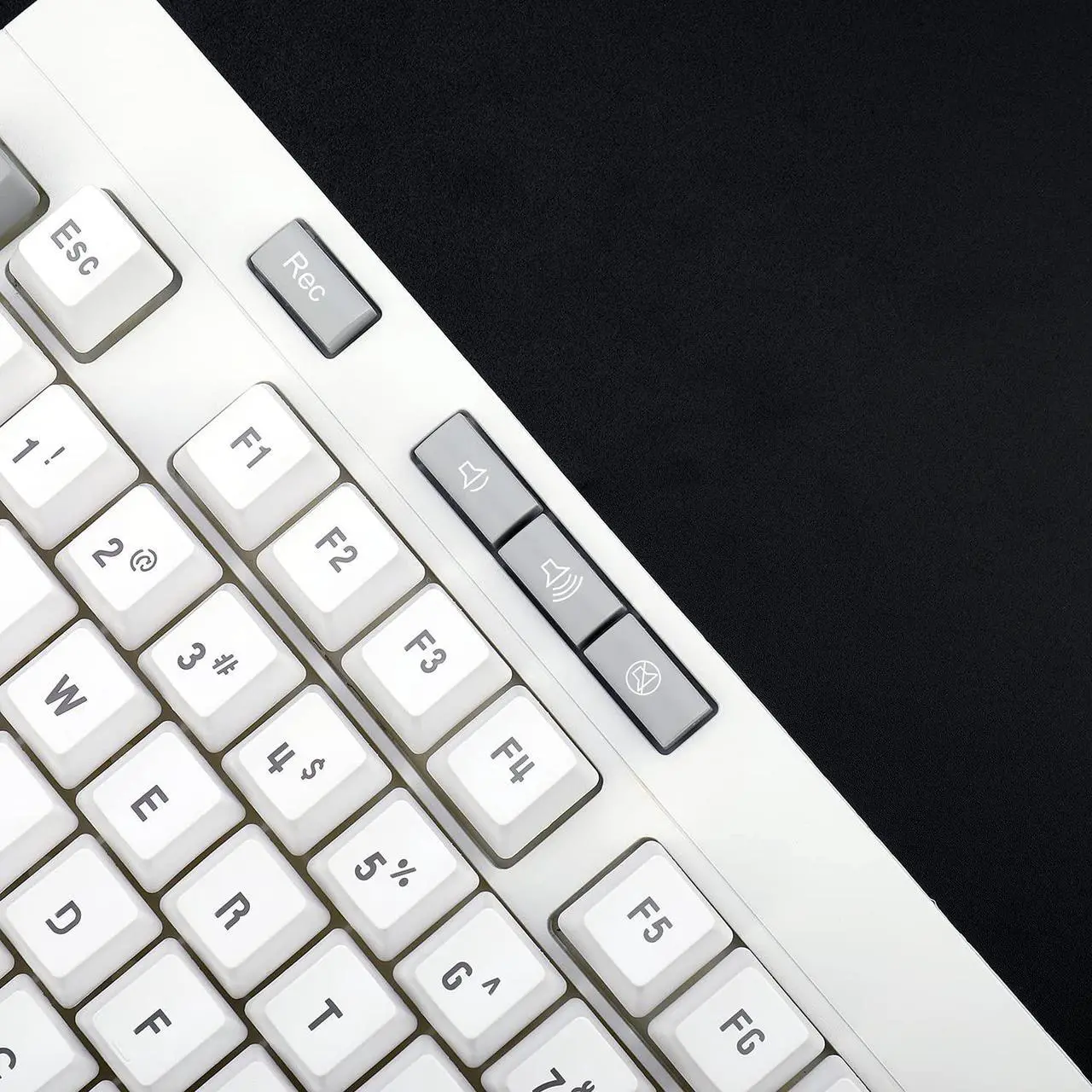Alt view image 5 of 7 - Redragon K512 Shiva RGB Backlit Membrane Gaming Keyboard with Multimedia Keys, Linear Mechanical-Feel Switch, 6 Extra On-Board Macro Keys, Dedicated Media Control, Detachable Wrist Rest, White