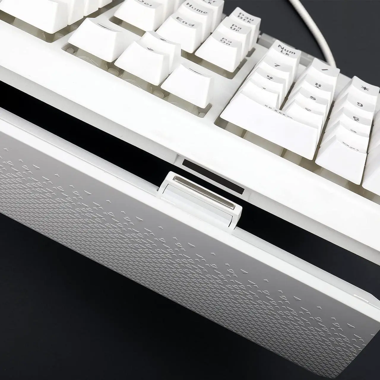 Alt view image 7 of 7 - Redragon K512 Shiva RGB Backlit Membrane Gaming Keyboard with Multimedia Keys, Linear Mechanical-Feel Switch, 6 Extra On-Board Macro Keys, Dedicated Media Control, Detachable Wrist Rest, White