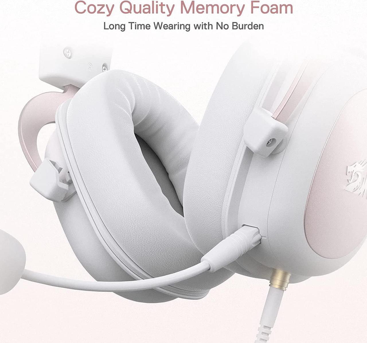 Alt view image 7 of 7 - Redragon H510 Zeus Wired Gaming Headset - 7.1 Surround Sound - Memory Foam Ear Pads - 53MM Drivers - Detachable Microphone - Multi Platforms Headphone - Works with PC, PS4/3 & Xbox One/Series X, NS