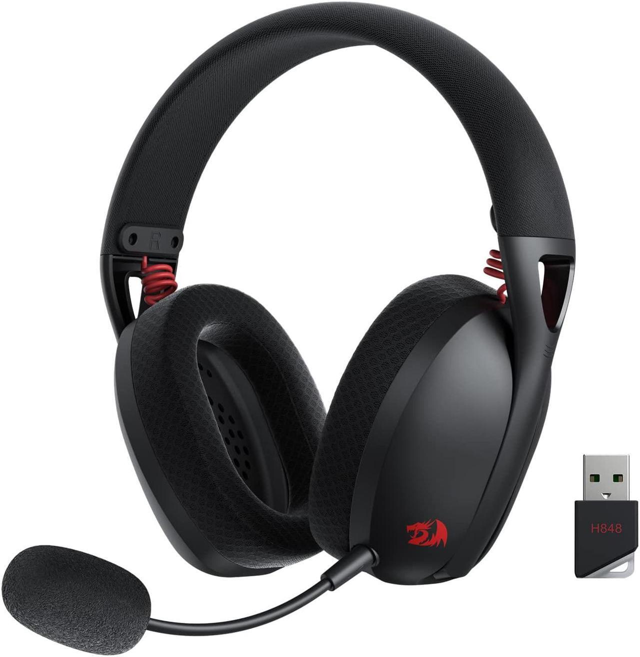 Main image of Redragon H848 Bluetooth Wireless Gaming Headset - Lightweight - 7.1 Surround Sound - 40MM Drivers - Detachable Microphone - Multi Platforms for PC, PS5/4/3, Switch, Mobile