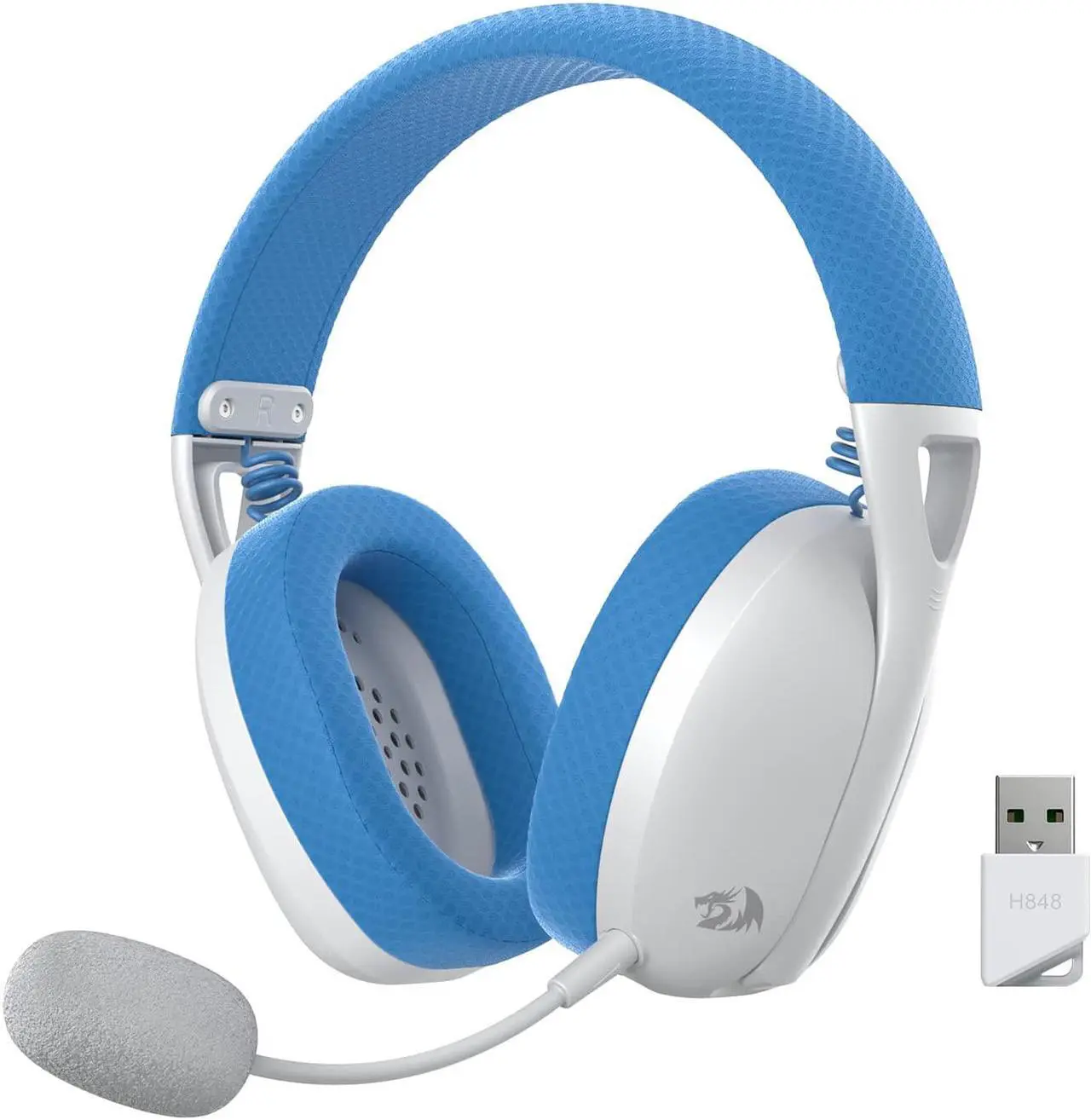 Main image of Redragon H848 Bluetooth Wireless Gaming Headset - Lightweight - 7.1 Surround Sound - 40MM Drivers - Detachable Microphone - Multi Platforms for PC, PS5/4/3, Switch, Mobile