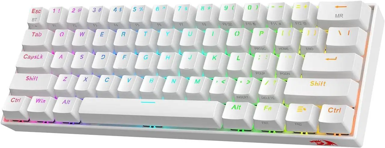Main image of Redragon K530 Pro Draconic 60% Wireless RGB Mechanical Keyboard, BT/2.4Ghz/Wired 3-Mode 61 Keys Compact Gaming Keyboard w/Hot-Swap Socket, Free-Mod Plate Mounted PCB & Clicky Blue Switch