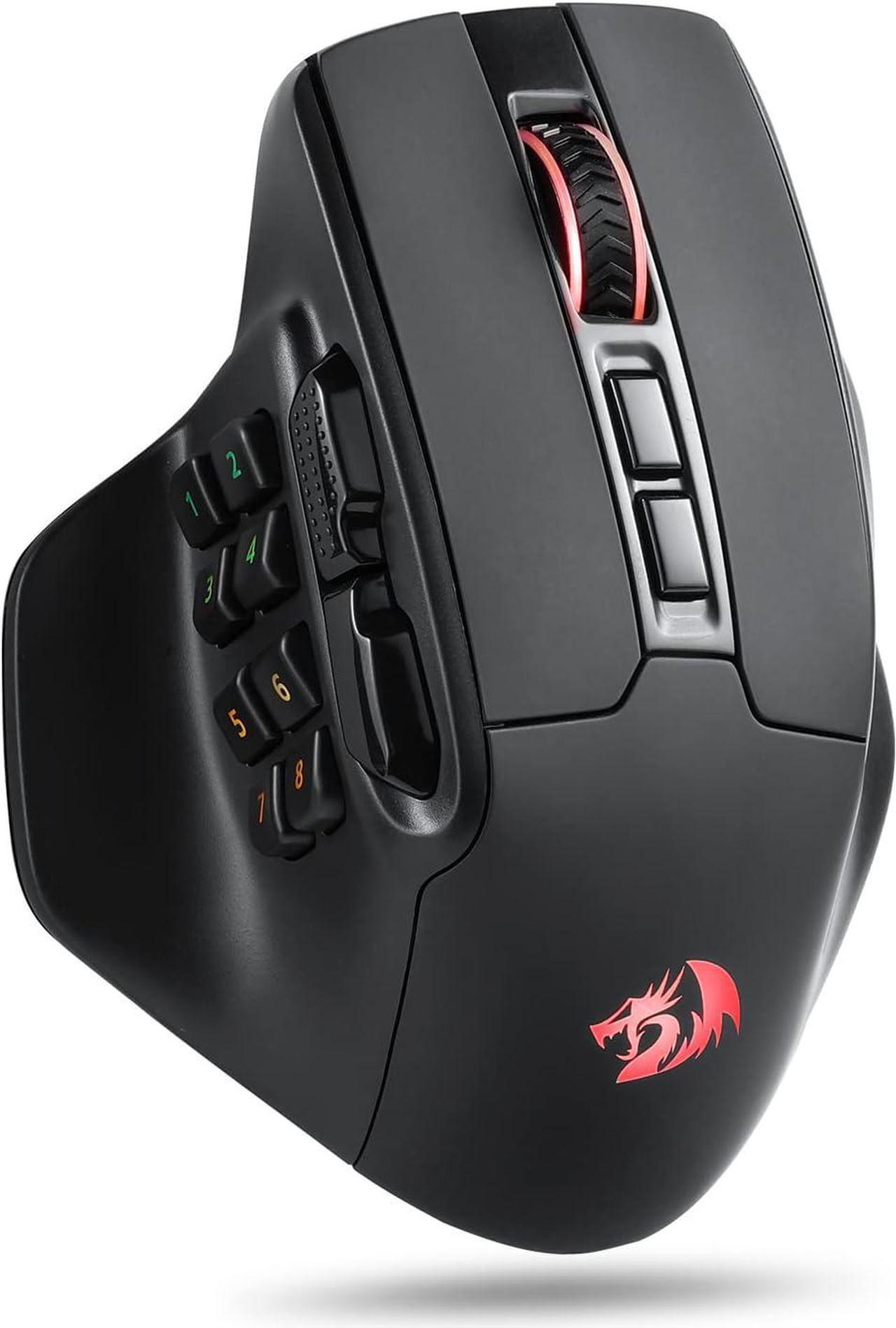 Main image of Redragon M811 PRO Wireless MMO Gaming Mouse, 15 Programmable Buttons RGB Gamer Mouse w/Ergonomic Natural Grip Build, 10 Side Macro Keys, Software Supports DIY Keybinds & Backlit