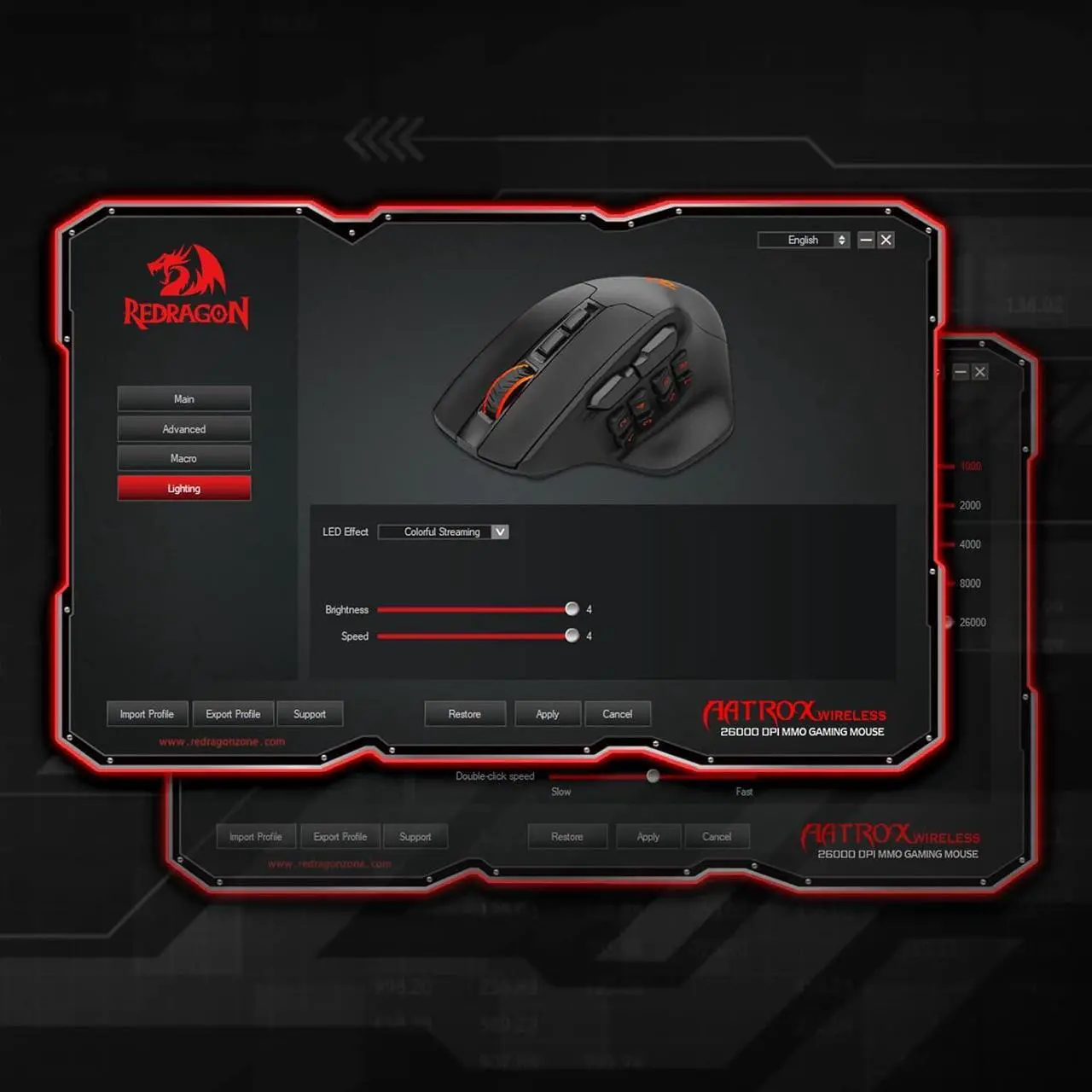 Alt view image 3 of 6 - Redragon M811 PRO Wireless MMO Gaming Mouse, 15 Programmable Buttons RGB Gamer Mouse w/Ergonomic Natural Grip Build, 10 Side Macro Keys, Software Supports DIY Keybinds & Backlit