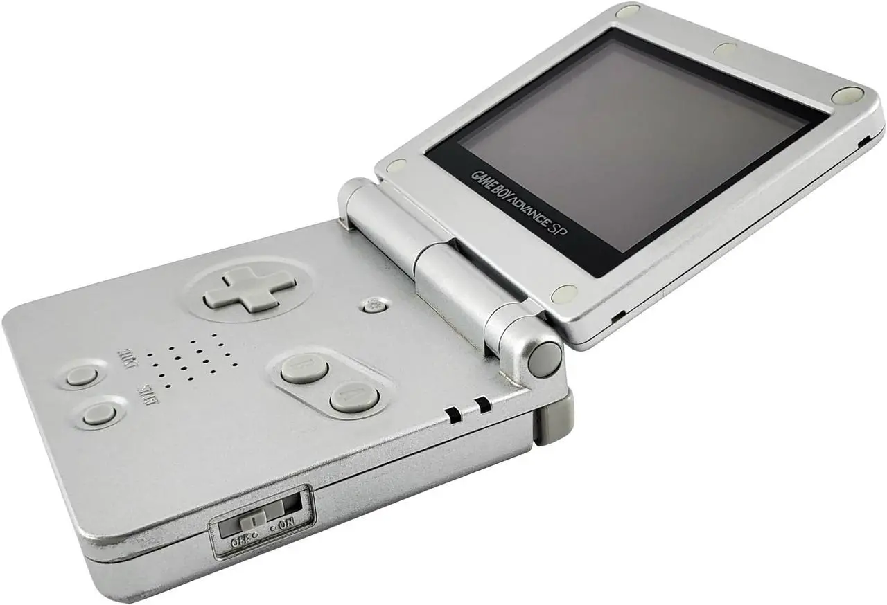 Alt view image 3 of 4 - Nintendo Gameboy Advance SP Console - Silver
