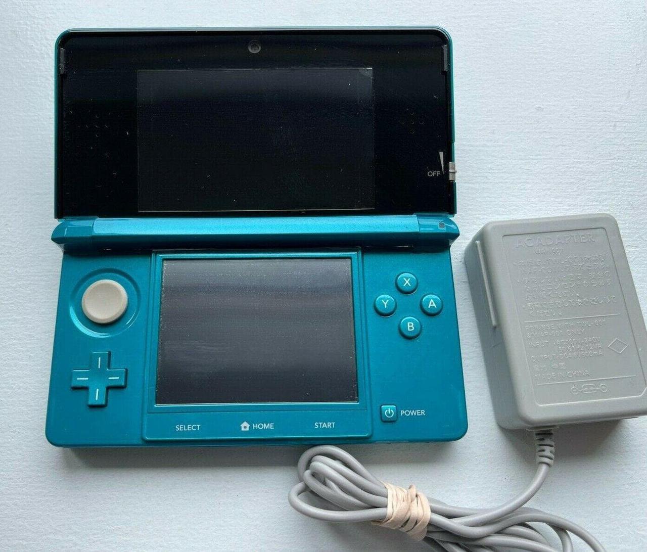 Alt view image 3 of 5 - Nintendo 3DS Console Aqua Blue Used
