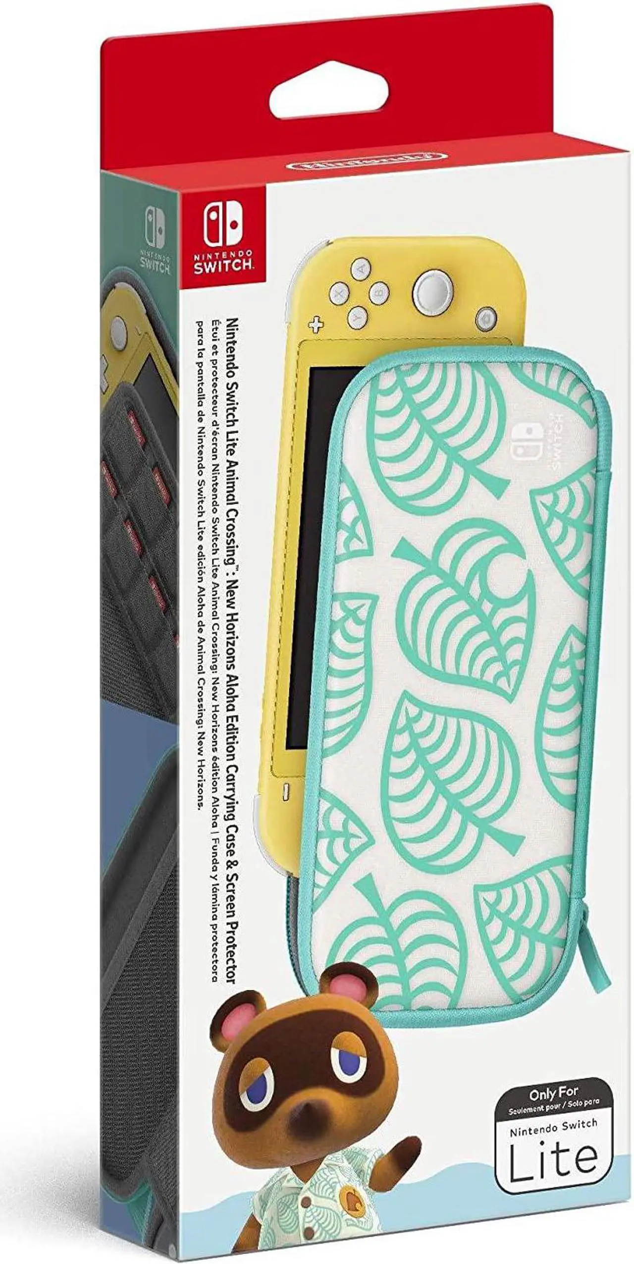 Alt view image 6 of 9 - Nintendo Switch Lite Carrying Case - Animal Crossing: New Horizons Aloha Edition