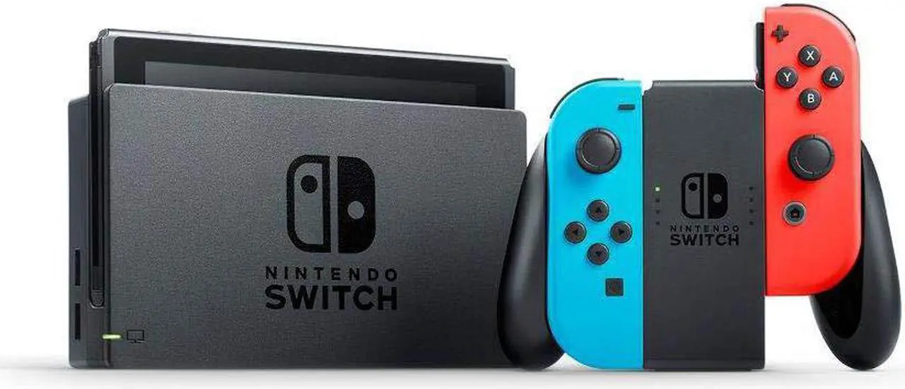 Alt view image 17 of 20 - Nintendo Switch - Neon Blue/Neon Red Joy-Con + Mario Kart 8 Deluxe (Download) + 3month Nintendo Switch Online membership - Black/Neon Blue/Neon Red