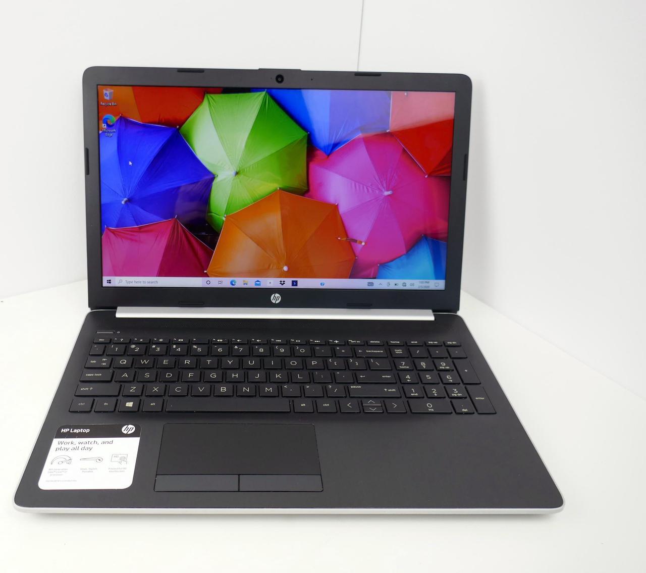 Main image of HP 15 Home Office Laptop (Intel i7-8565U 4-Core, 12GB RAM, 256GB SATA SSD, 15.6" Touch HD (1366x768), Intel UHD 620, Wifi, Bluetooth, Webcam, 2xUSB 3.1, 1xHDMI, SD Card, Optical Drive, Win 10 Home)