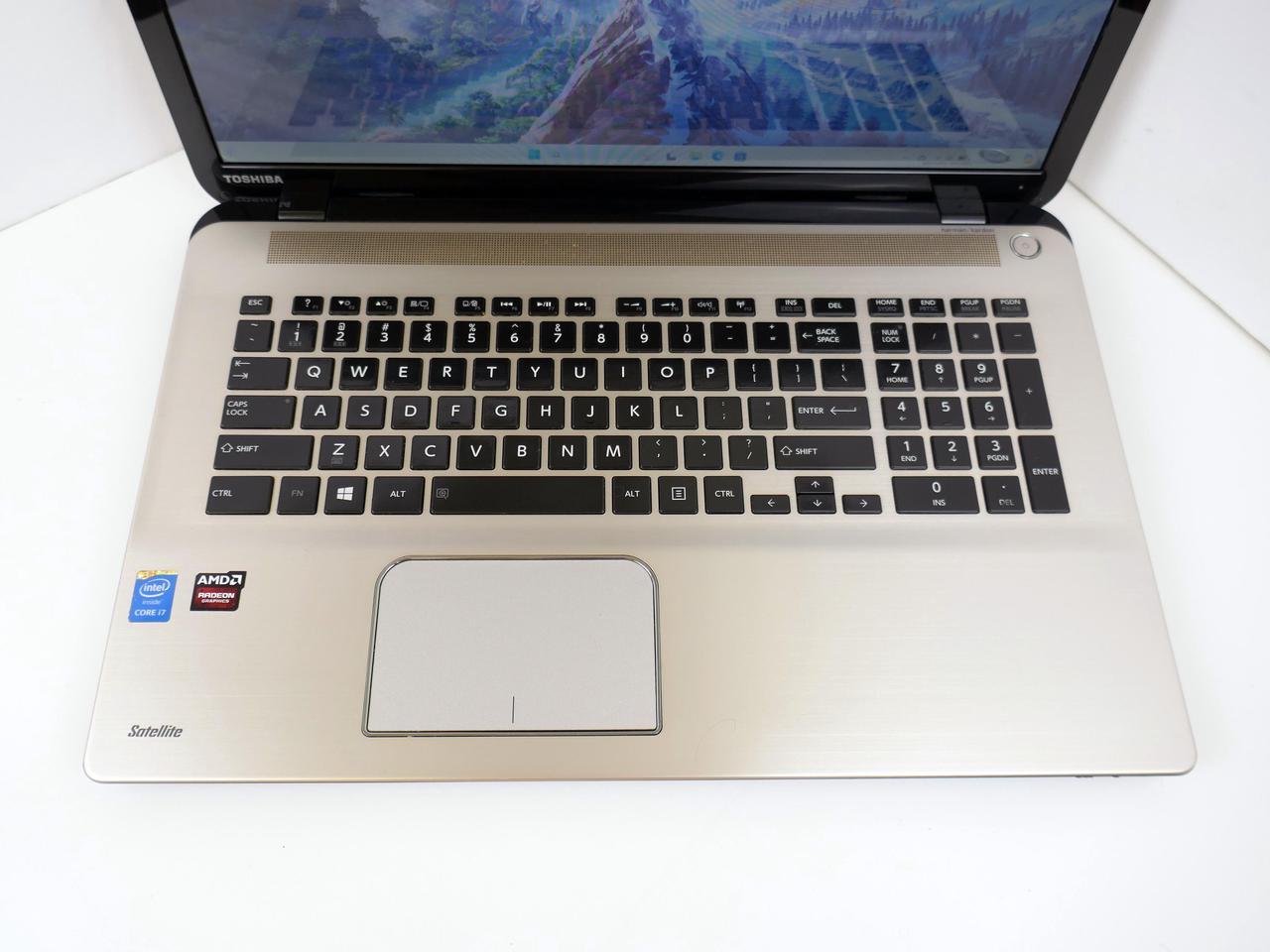 Alt view image 2 of 6 - TOSHIBA Satellite S70-B 17.3" Laptop Intel Core i7-4720HQ, 8GB RAM, 512GB SSD, AMD Radeon R9 M200X Graphics, Windows 11