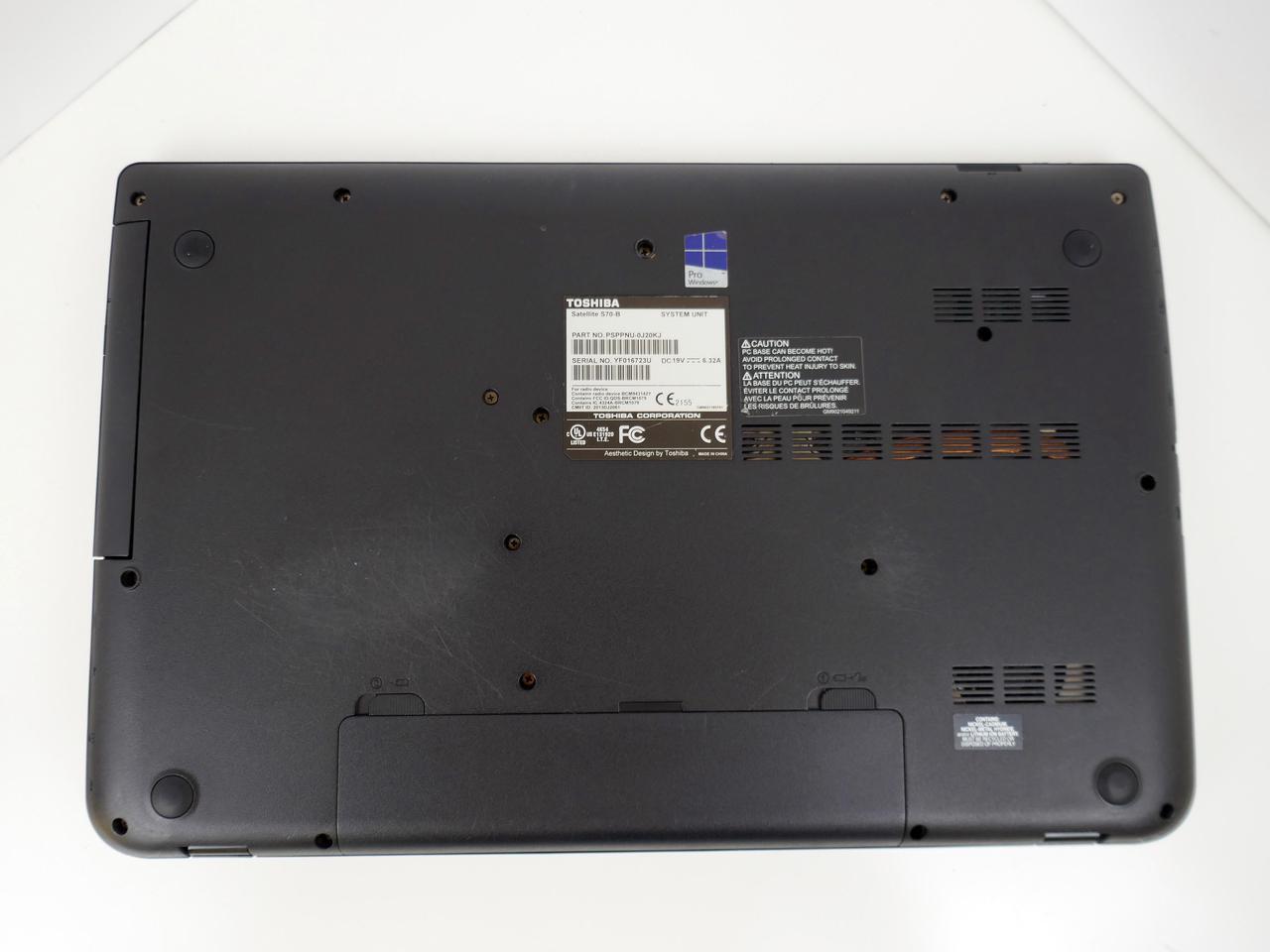Alt view image 6 of 6 - TOSHIBA Satellite S70-B 17.3" Laptop Intel Core i7-4720HQ, 8GB RAM, 512GB SSD, AMD Radeon R9 M200X Graphics, Windows 11