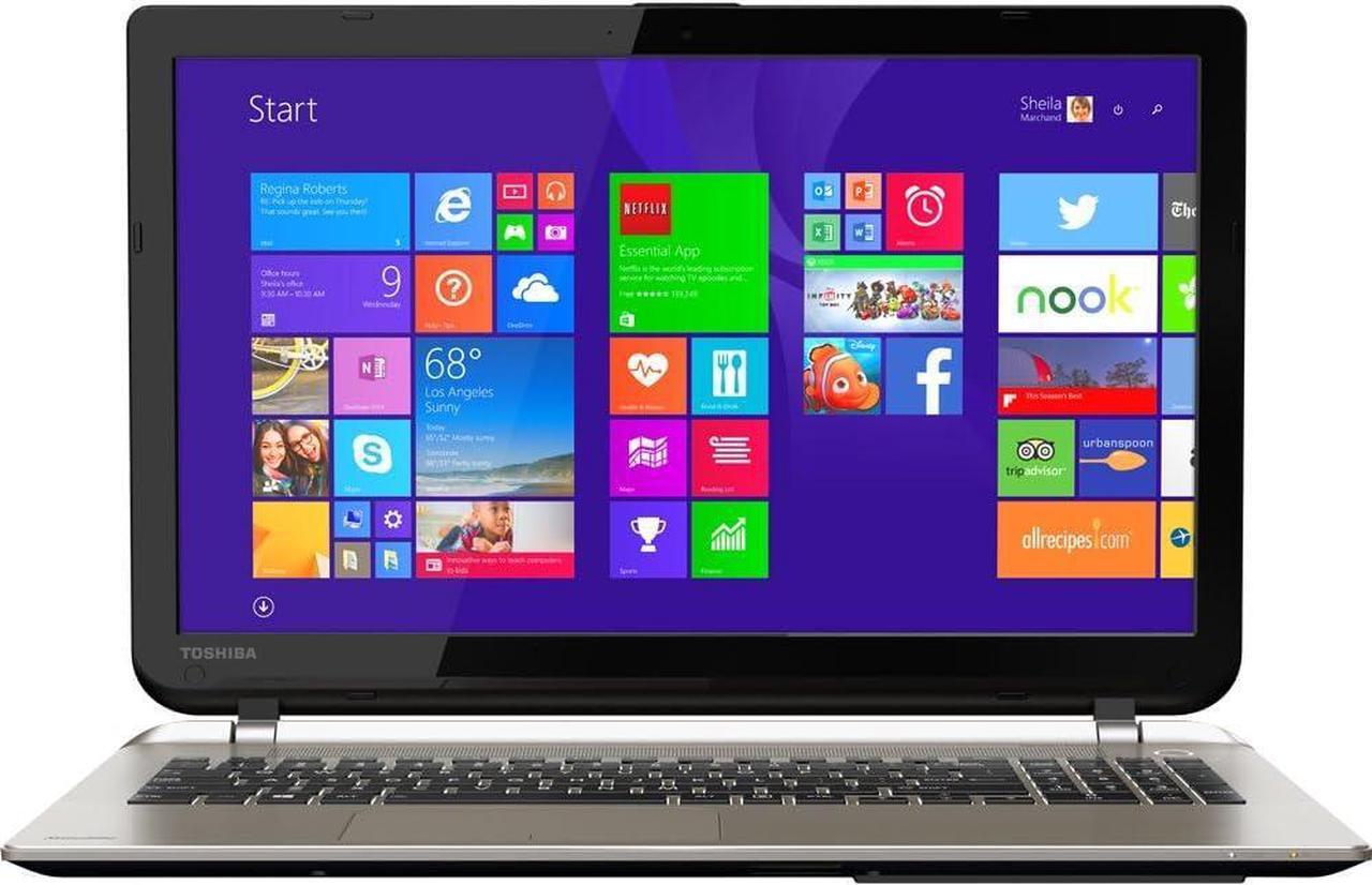 Main image of Toshiba Satellite 15.6" Gaming Laptop Intel Core i7-4510U 12GB RAM 512GB SSD Radeon R7 M260 Graphics, Windows 11