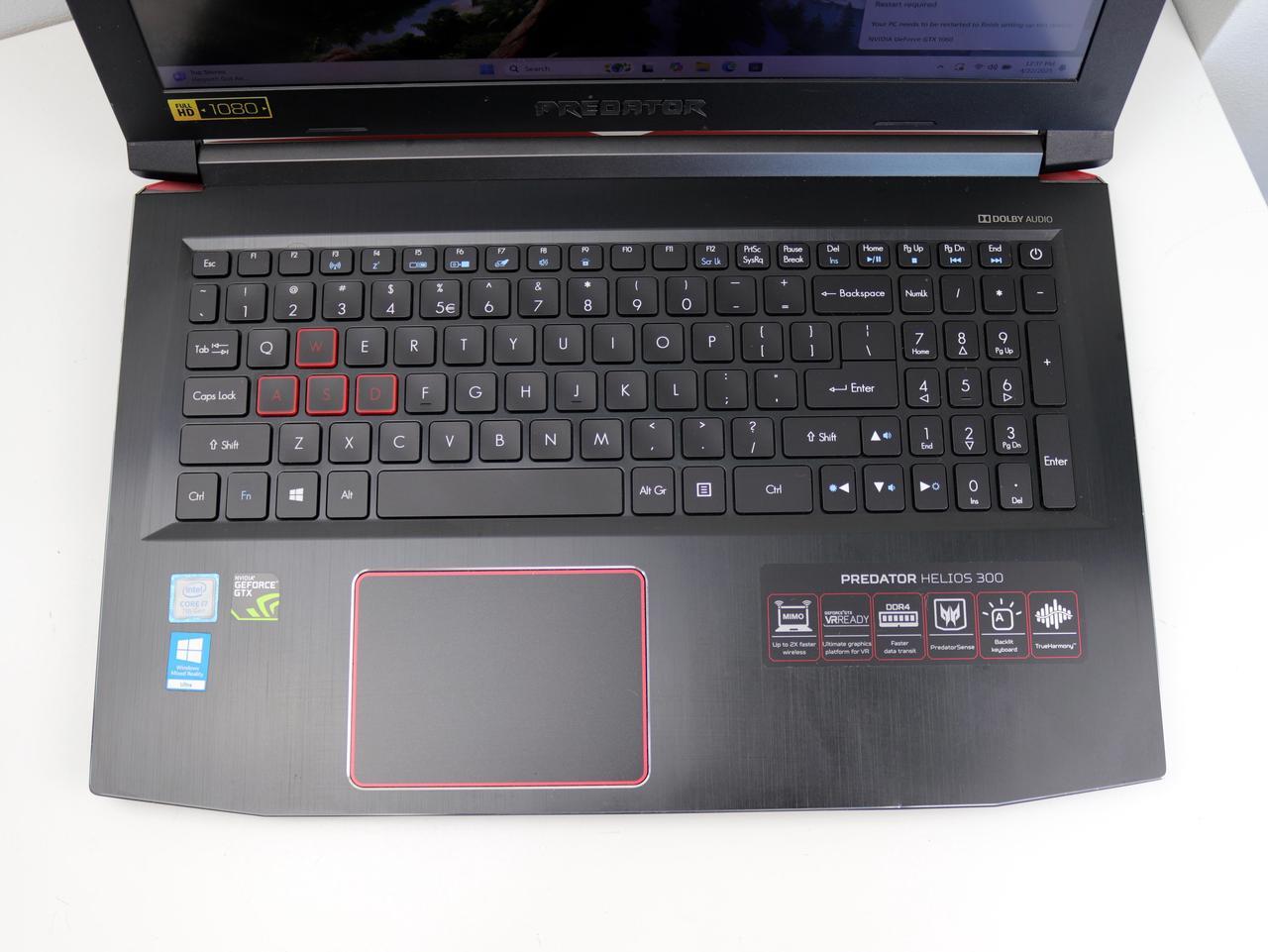 Alt view image 2 of 7 - Acer America Predator Helios 300 G3-571-77QK 15.6" 144 Hz IPS Intel Core i7 7th Gen 7700HQ (2.80 GHz), 6GB NVIDIA GeForce GTX 1060, 16GB DDR4 Memory, 512GB SSD + 1TB HDD, Windows 11 Gaming Laptop