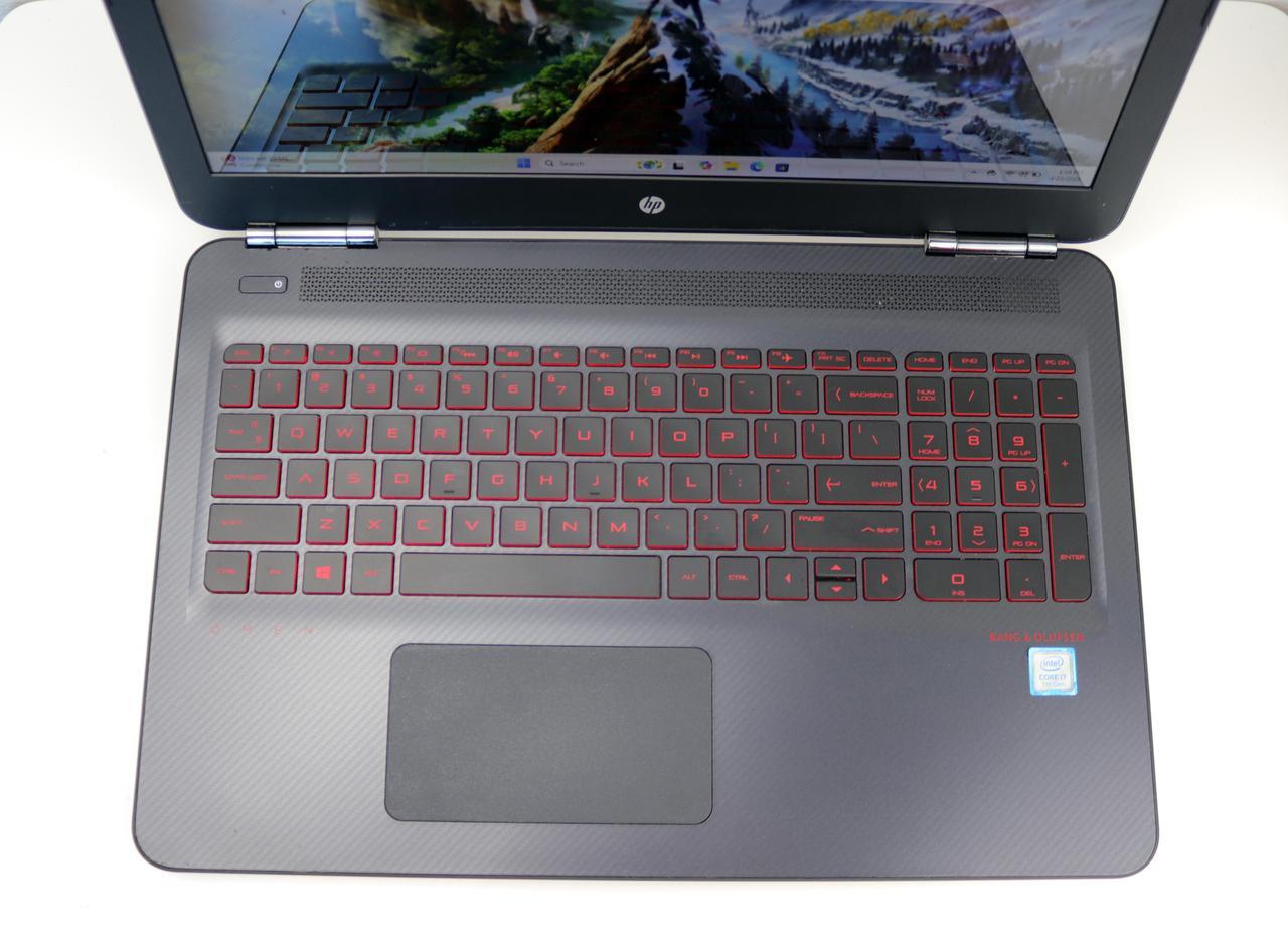 Alt view image 2 of 6 - HP OMEN - 15.6" NVIDIA GeForce GTX 1050 Ti - Intel Quad-Core i7-7700HQ - 16GB Memory - 512GB SSD + 1TB HDD - Windows 11 - Gaming Laptop - Full HD IPS (15-ax210nr)