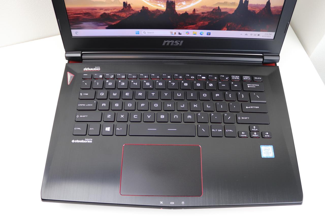 Alt view image 2 of 7 - MSI GS Series - 14.0" Full HD NVIDIA GeForce GTX 970M - Intel Core i7-6700HQ - 32 GB DDR4 Memory - 256 GB SSD + 1TB HDD - Windows 11 Home 64-Bit Gaming Laptop - (GS40 6QE)