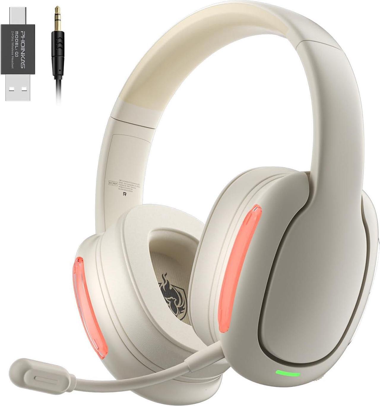 Main image of Wireless Gaming Headset, 2.4GHz Wireless Headset for PC, PS4/PS5, Nintendo Switch, LongBattery Up to 30h, 7.1 Surround Sound, Detachable Microphone, 3.5mm Wired Jack for Xbox