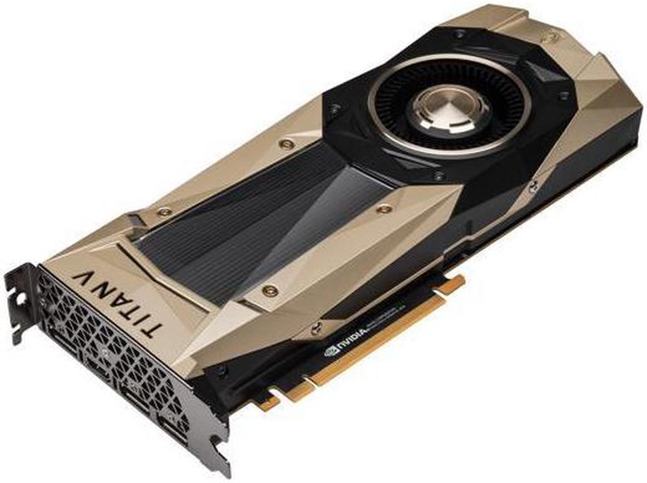Main image of NVIDIA TITAN V Graphic Card - 1.20 GHz Core - 1.46 GHz Boost Clock - 12 GB HBM2 - Dual Slot Space Required