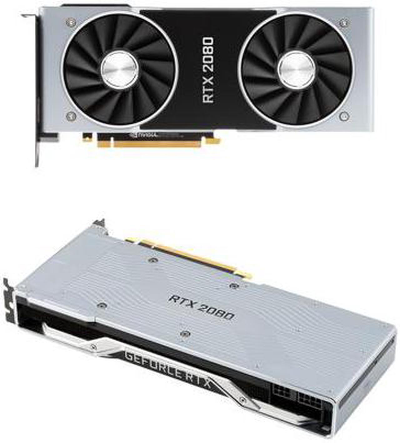 Alt view image 5 of 7 - NVIDIA Official GeForce RTX 2080 Founders Edition 8GB GDDR6 PCI Express 3.0 Graphics Card