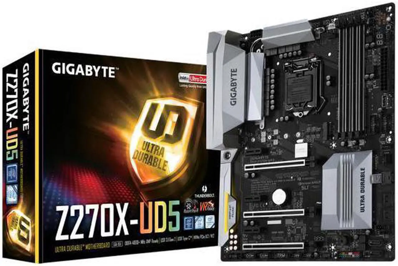 Alt view image 5 of 5 - GIGABYTE GA-Z270X-UD5 (rev. 1.0) LGA 1151 Intel Z270 HDMI SATA 6Gb/s USB 3.1 ATX Motherboards - Intel