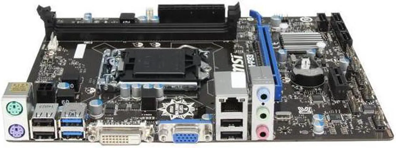 Alt view image 2 of 7 - MSI H81M-P33 LGA 1150 Intel H81 SATA 6Gb/s USB 3.0 Micro ATX Intel Motherboard