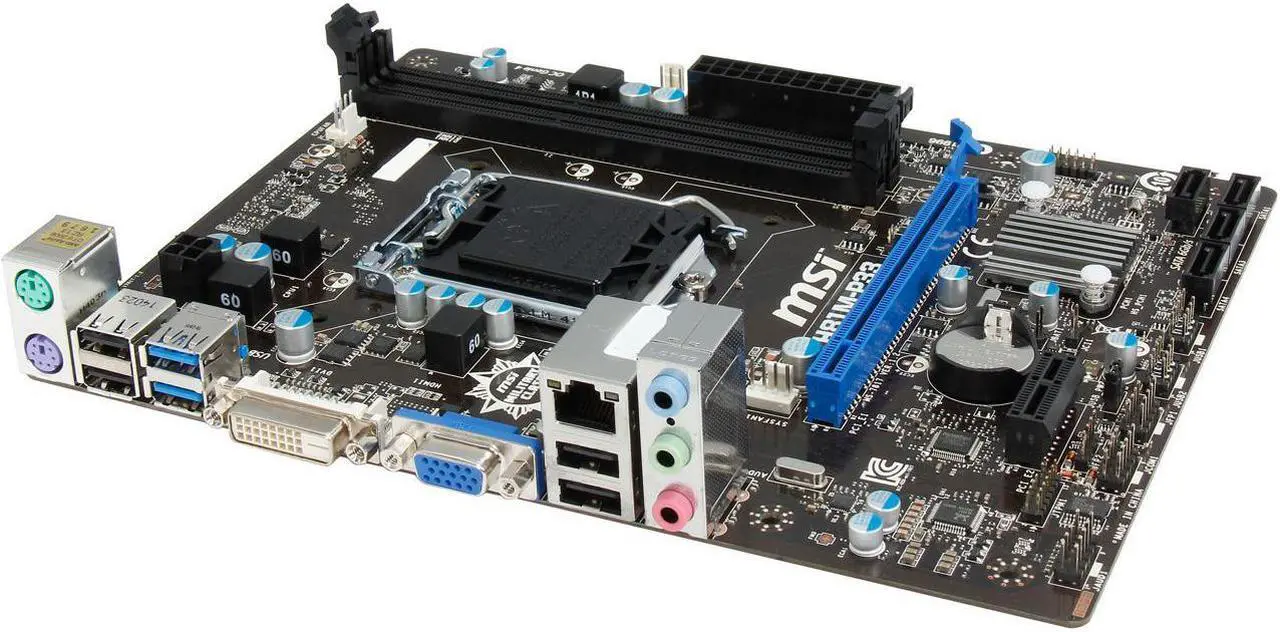 Alt view image 6 of 7 - MSI H81M-P33 LGA 1150 Intel H81 SATA 6Gb/s USB 3.0 Micro ATX Intel Motherboard