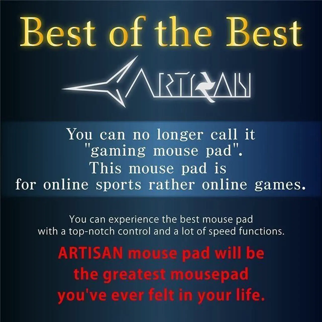 Alt view image 3 of 6 - ARTISAN FX ZERO Gaming Mouse Pad black SOFT 49x42cm