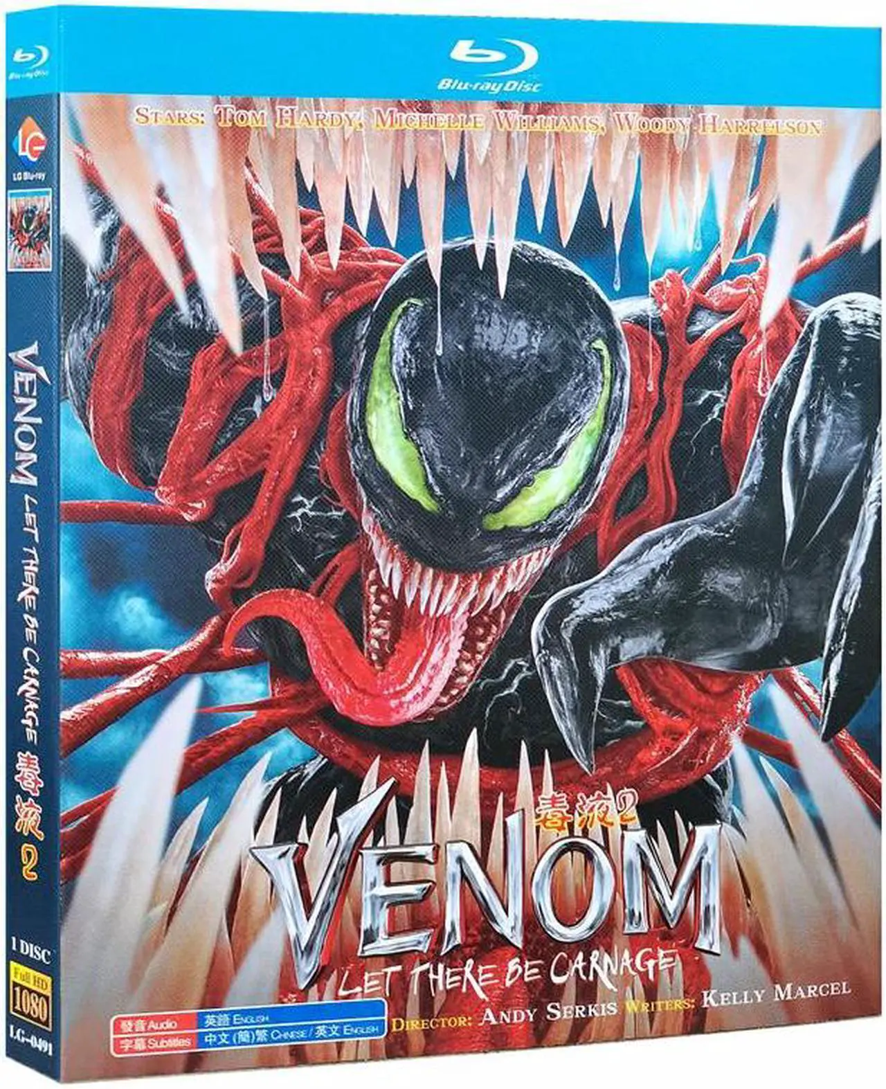 Main image of international version Blu-ray film Venom: Let There Be Carnage(2021)BD Marvel Cinematic Universe English Subtitles
