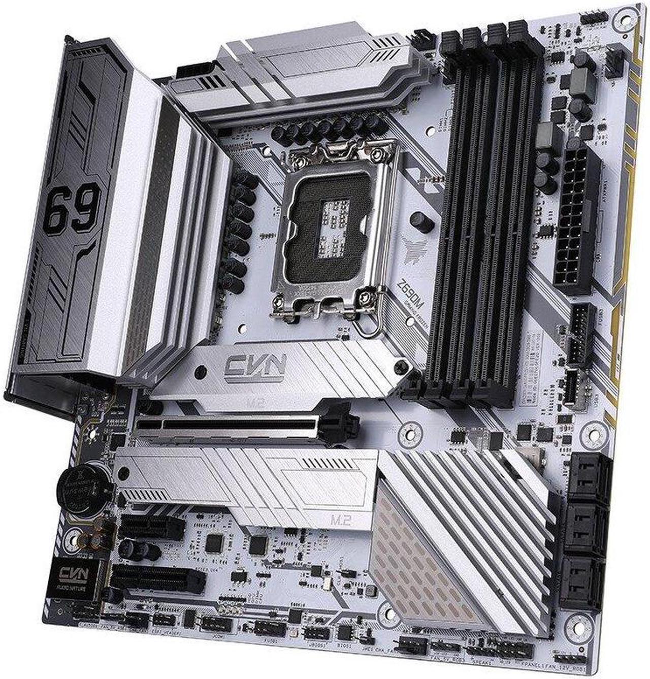 Alt view image 2 of 4 - Colorful CVN Z690M GAMING FROZEN V20 Motherboard Intel Z690 LGA 1700 128GB DDR4 M-ATX